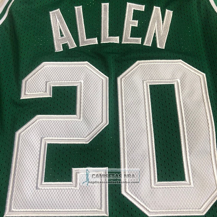 Camiseta Boston Celtics Ray Allen NO 20 Mitchell & Ness 1996-97 Verde